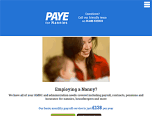 Tablet Screenshot of payefornannies.co.uk